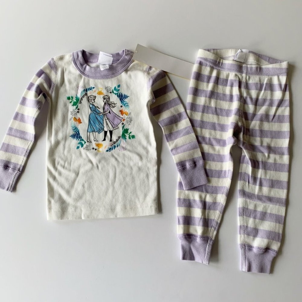 NWT Hanna Andersson Girl Frozen Long John Pajama 2T